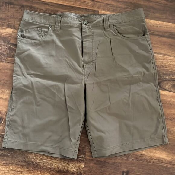 Prana Men’s Brion Shorts dark khaki size 40 - Picture 1 of 3